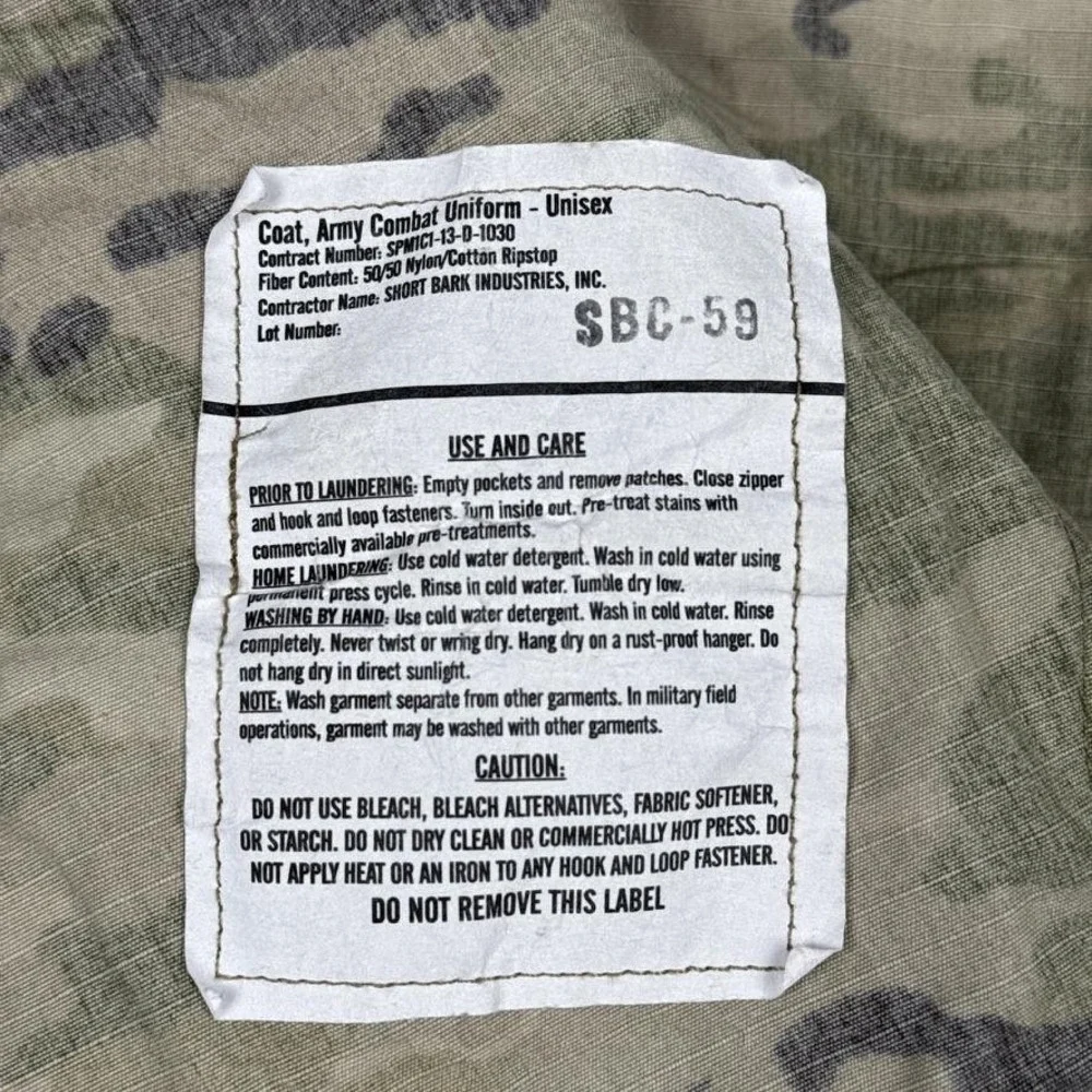 Short Bark Industries Coat Mens Large Camo Army Combat Uniform ACU‎ Ripstop OC - Picture 7 of 13